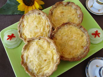 Close-up of food on table