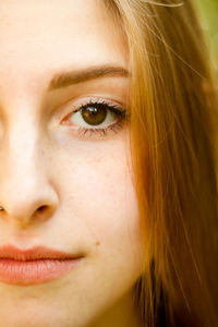 Close-up of young woman 