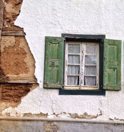 Window at white wall