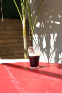 Close-up of drink on table