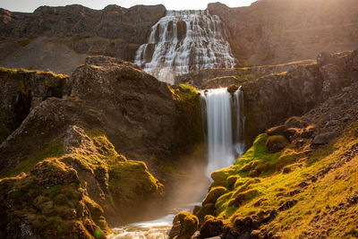 Waterfall in iceland - very scenic