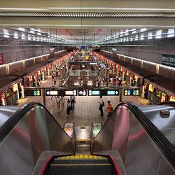 Railroad station platform