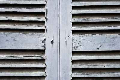 Full frame shot of closed wooden window