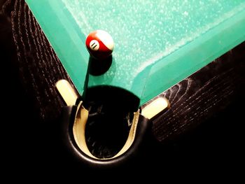 Close-up of water on table