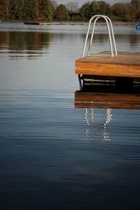 Pier on lake