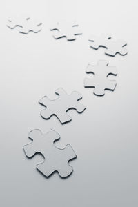 Close-up of jigsaw puzzle