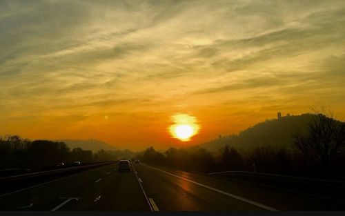 Road passing through landscape