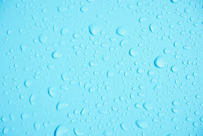 Full frame shot of water drops on glass