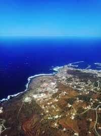 Aerial view of sea