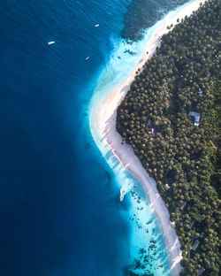 High angle view of swimming pool