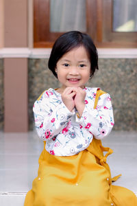 Portrait of cute girl