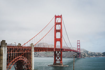 Golden gate bridge against sky