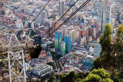 High angle view of cityscape