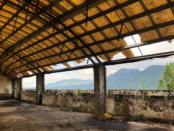 Interior of abandoned building