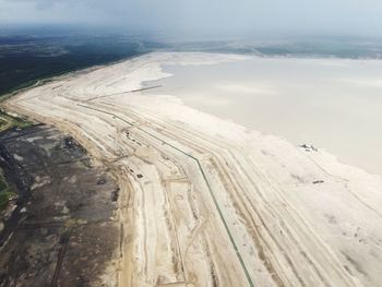 Aerial view of oil sands fort mcmurray