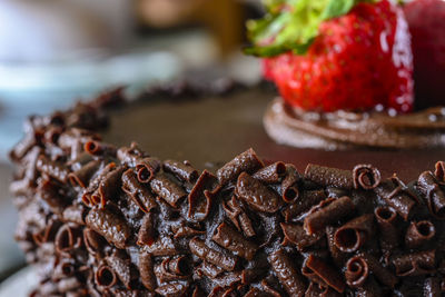 Close-up of dessert in plate