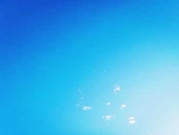 Low angle view of blue sky