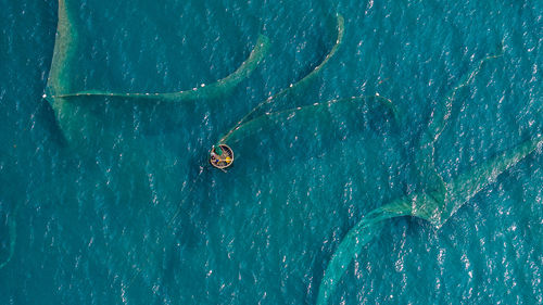 High angle view of water