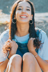 Portrait of young woman