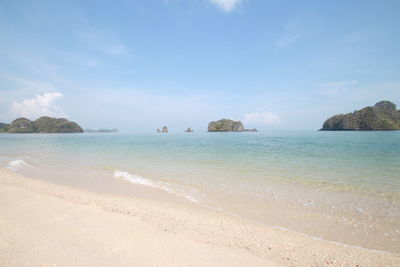 Scenic view of sea against sky