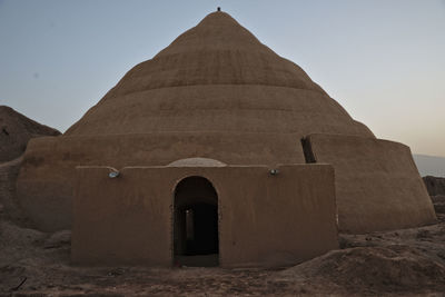 View of temple against clear sky