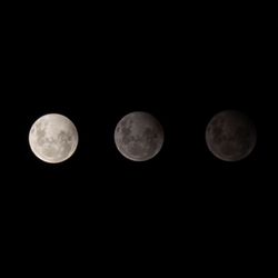 Low angle view of full moon against sky at night