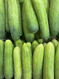 Full frame shot of green vegetables at market stall