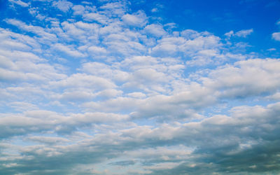 Low angle view of clouds in sky