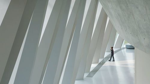 Interiors of corridor of modern building