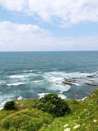 Scenic view of sea against sky