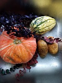 Close-up of pumpkins