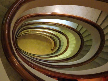 Close-up of spiral staircase