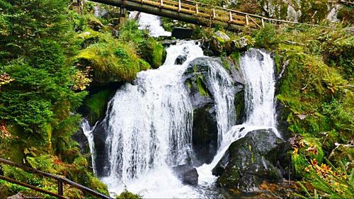 River flowing through rocks