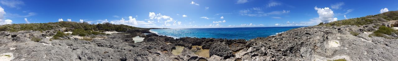 Panoramic view of sea against sky