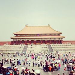 Tourists at temple