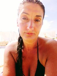 Portrait of young woman