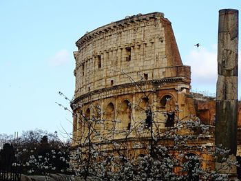 Low angle view of historical building