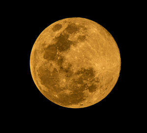 Close-up of moon against black sky