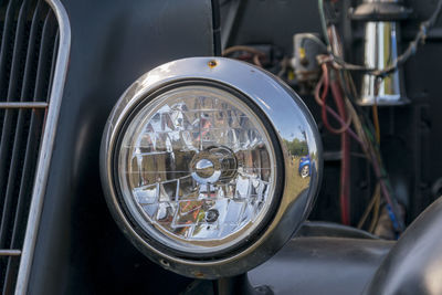 Close-up of vintage car