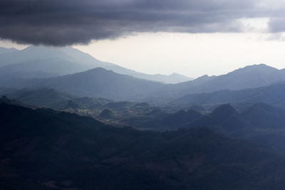 View of the summit of mor la ah, located in the karen district of knu.