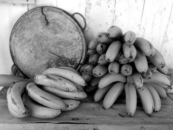 High angle view of fruits in container