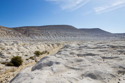 Scenic view of desert against sky