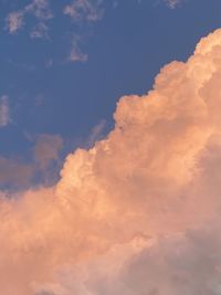 Low angle view of clouds in sky