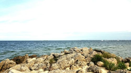 Scenic view of sea against sky