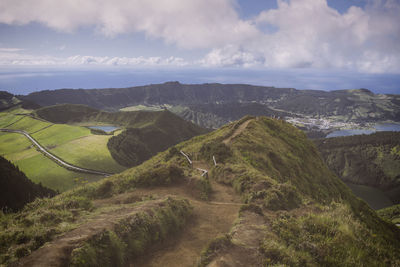 Scenic view of landscape against sky