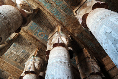 Low angle view of historical building