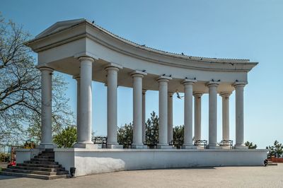 Chernomorsk, ukraine 14.05.2023. colonnade in chernomorsk, odessa region of ukraine