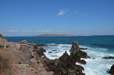 Scenic view of sea against sky