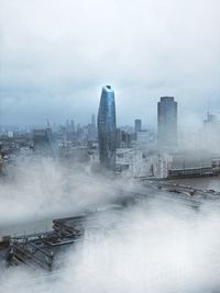 View of modern buildings in city