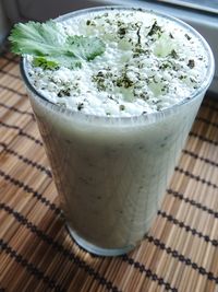 Close-up of drink on table